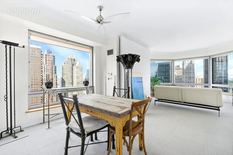 New York City Real Estate | View 301 West 57th Street, 29A | Extra Large Living/Dining Room | View 3