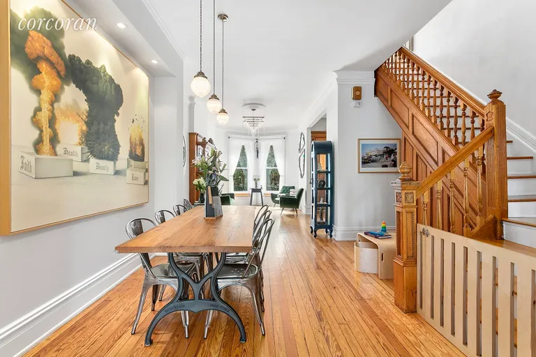 New York City Real Estate | View 393 Sterling Place | Large dining room, perfect for entertaining | View 5