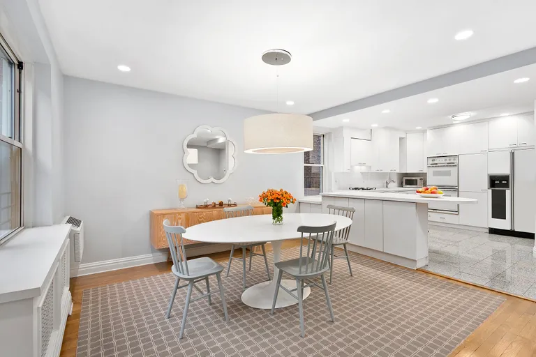New York City Real Estate | View 520 East 90th Street, 4C | Dining Room and Kitchen | View 2