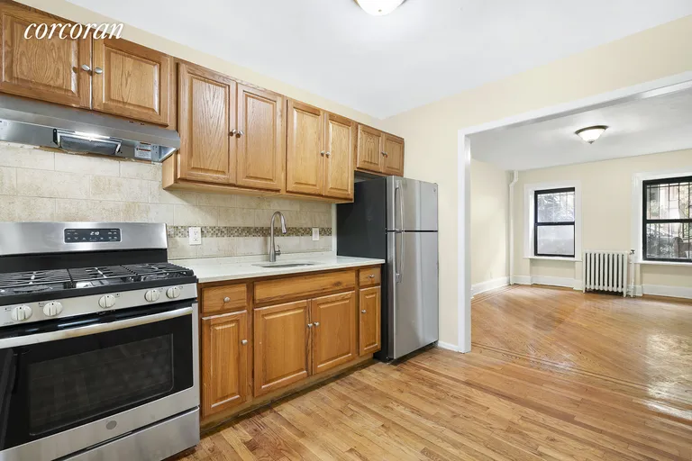 New York City Real Estate | View 384 Park Place, 1 | Spacious eat-in kitchen with brand new appliances | View 2
