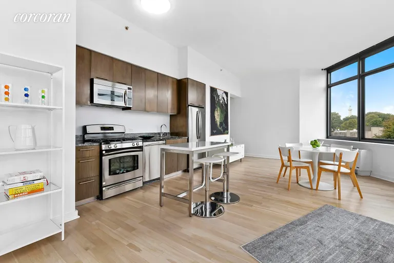 New York City Real Estate | View 230 Ashland Place, 7C | Open plan kitchen | View 3