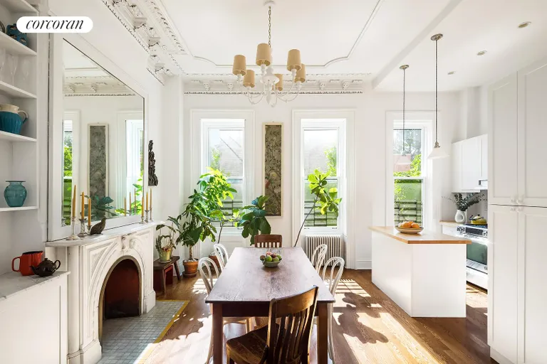 New York City Real Estate | View 114 Gates Avenue, 1 | Afternoon Light floods the Kitchen and Dining Area | View 4