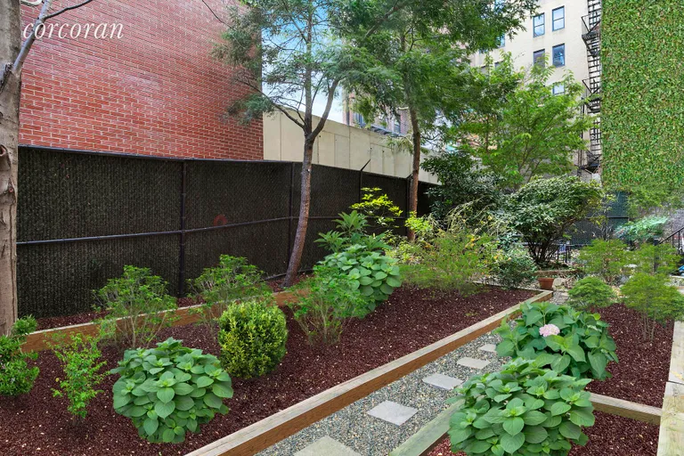 New York City Real Estate | View 250 West 15th Street, 2C | Park-like back garden shared w a few apts | View 13