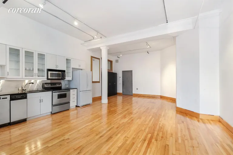 New York City Real Estate | View 565 Broadway, 6 | Open Kitchen and Living Space  | View 2