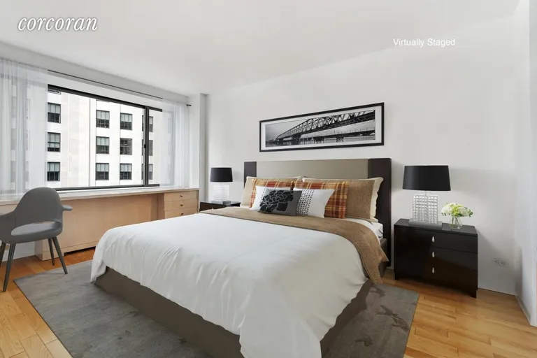 New York City Real Estate | View 45 East 25th Street, 27C | Master Suite has a large closet and marble bath! | View 6