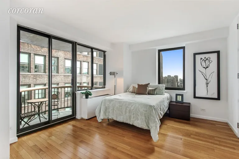 New York City Real Estate | View 45 East 25th Street, 27C | Large second bedroom with its own balcony! | View 7