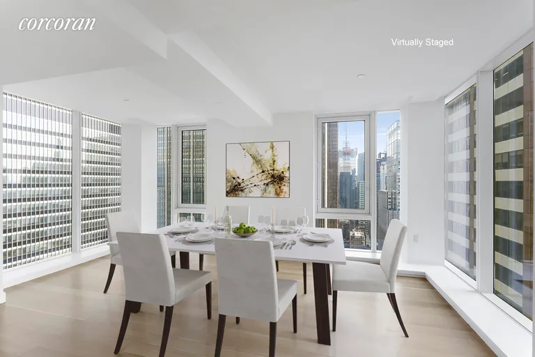 New York City Real Estate | View 135 West 52nd Street, PH3 | Dinning Room with 3 exposures | View 2