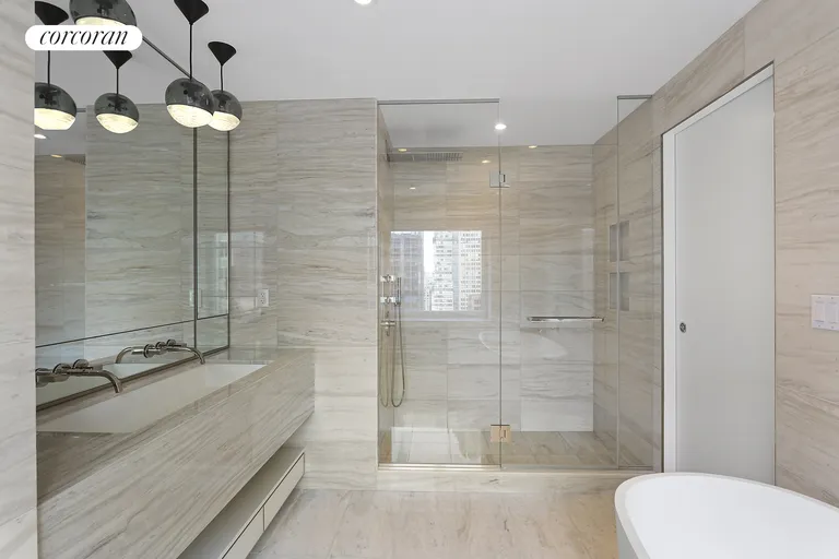 New York City Real Estate | View 135 West 52nd Street, PH3 | Primary Bathroom | View 7