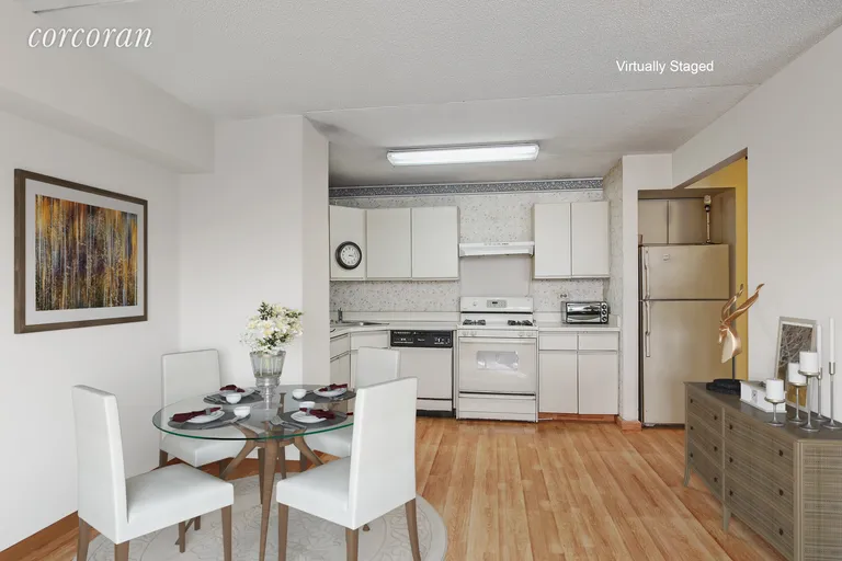 New York City Real Estate | View 301 West 110th Street, 3M | Kitchen Virtually Staged | View 3
