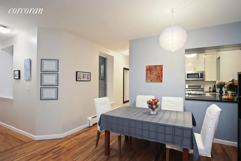 New York City Real Estate | View 66-72 Saint Nicholas Avenue, 1G | Kitchen with Pass Thru to Dining Area | View 2