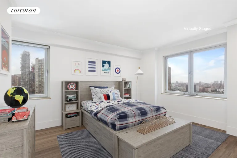 New York City Real Estate | View 180 East End Avenue, PHG | Virtually Staged Bedroom | View 17
