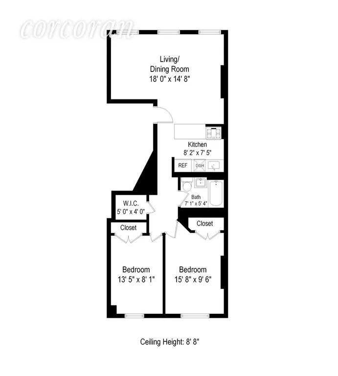 New York City Real Estate | View 359 Saint Marks Avenue, Apt. 4 | Floor Plan | View 8