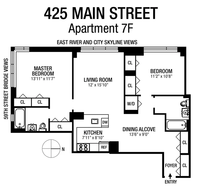 425 Main Street, 7F | floorplan | View 9