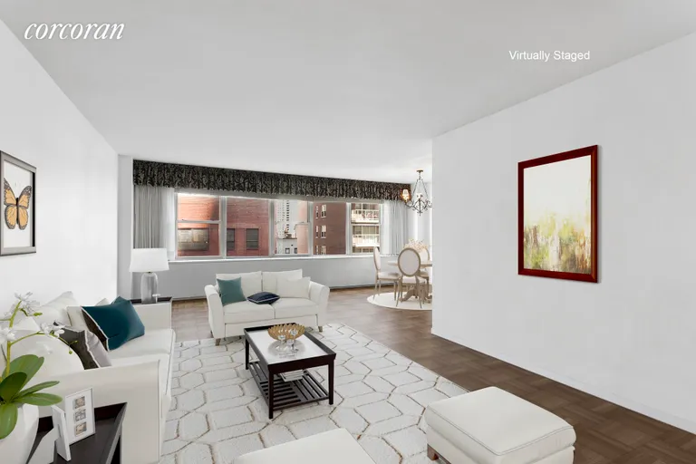New York City Real Estate | View 370 East 76th Street, 909C | North Facing Living Room | View 2