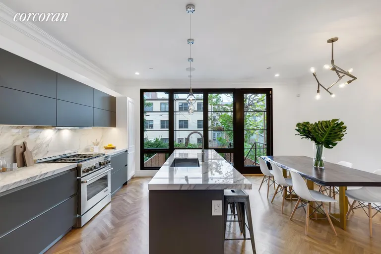 New York City Real Estate | View 381 Gates Avenue | Hydraulic Bauformat Kitchen w/ Jenn Air Appliances | View 4