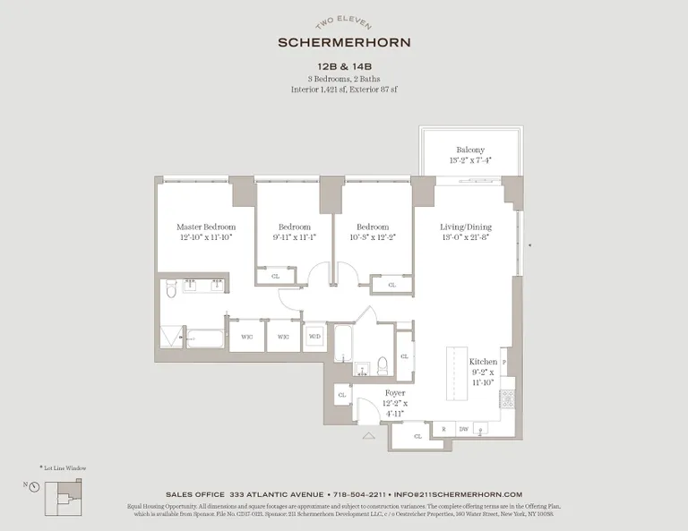 211 Schermerhorn Street, 12B | floorplan | View 11