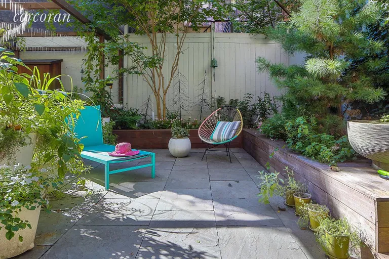 New York City Real Estate | View 436 West 23rd Street, A | Garden Lounging Area | View 11
