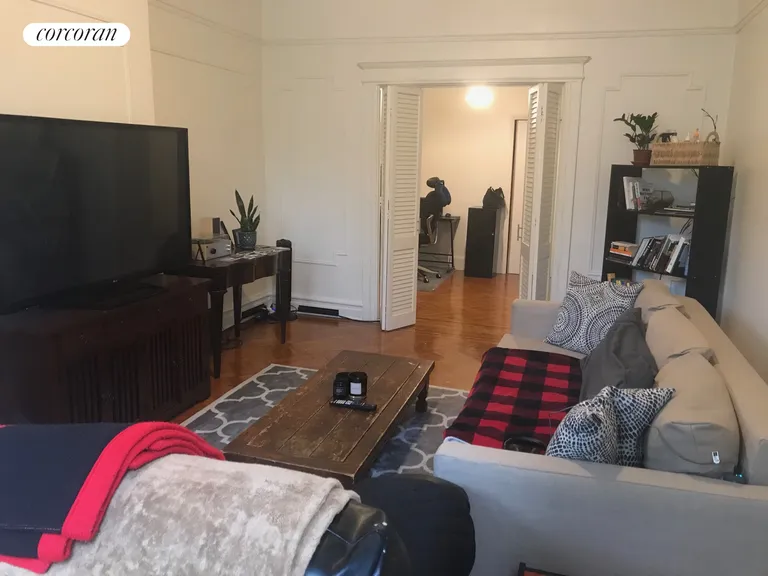 New York City Real Estate | View 533 73rd Street, 2 | Living room looking at interior bedroom. | View 5