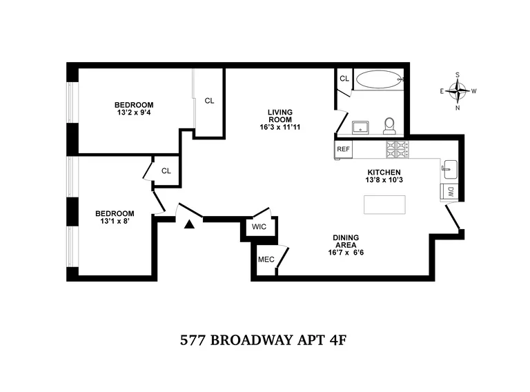 577 Broadway, 4F | floorplan | View 6