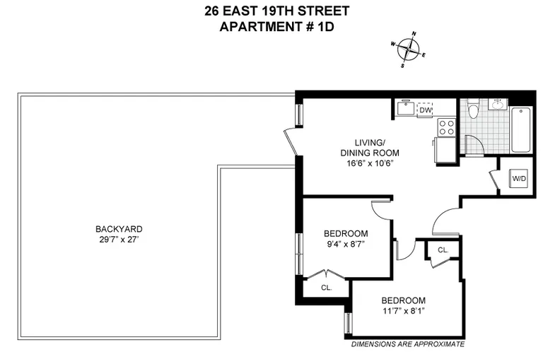 26 East 19th Street, 1D | floorplan | View 6