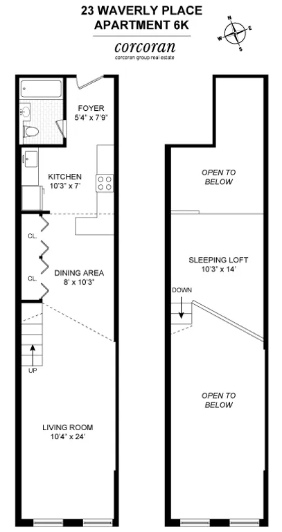23 Waverly Place, 6K | floorplan | View 8