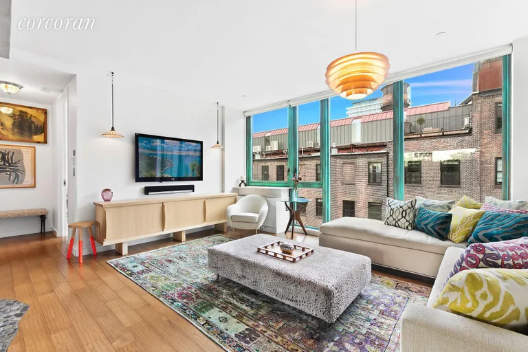 New York City Real Estate | View 70 Berry Street, 5A | Sun-Drenched Living Room | View 2
