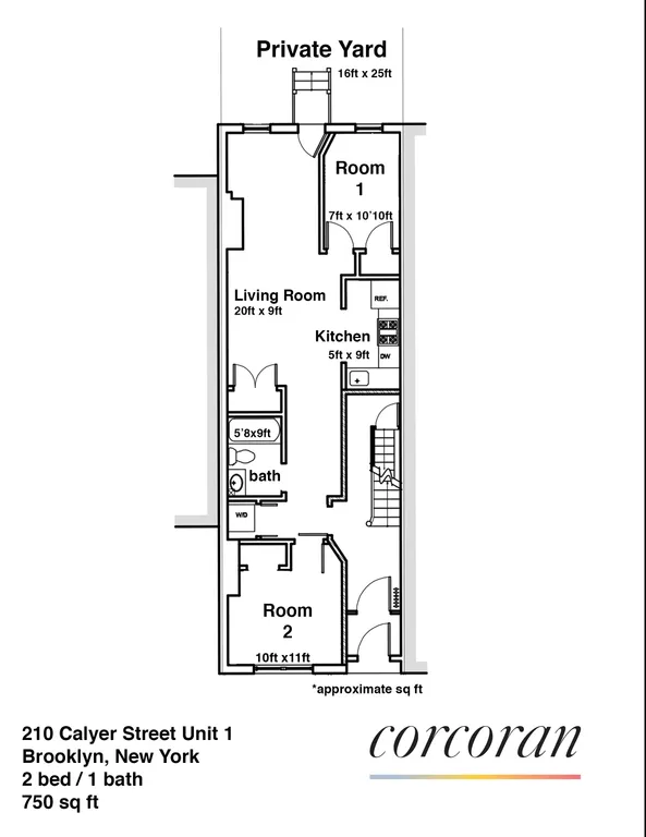 210 Calyer Street, 1 | floorplan | View 13