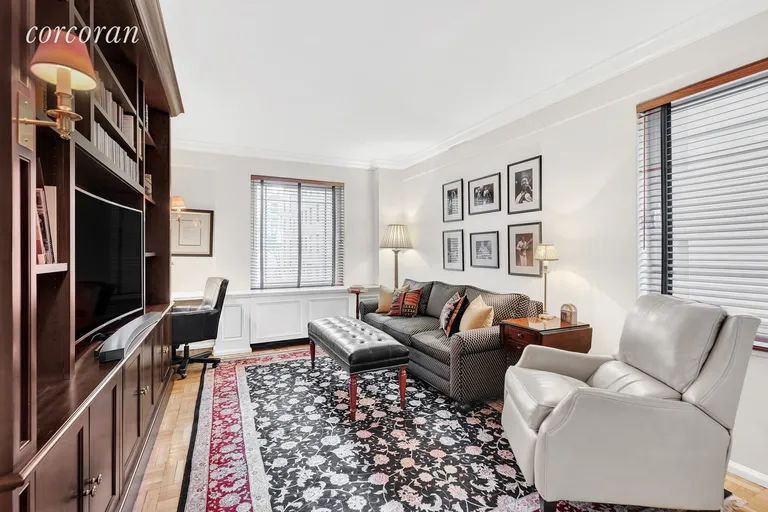 New York City Real Estate | View 880 Fifth Avenue, 3K | 2nd Bedroom used as a Library | View 7