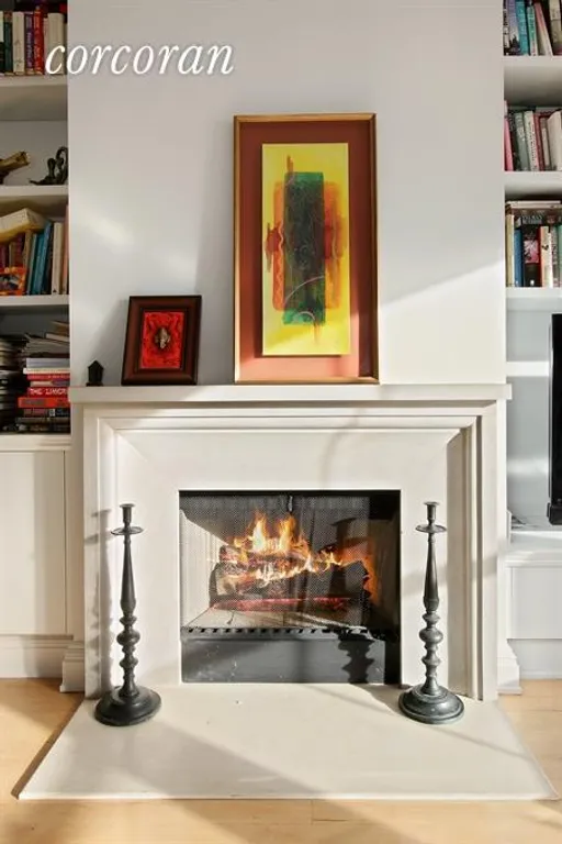 New York City Real Estate | View 27 North Moore Street, 9B | Fireplace | View 4