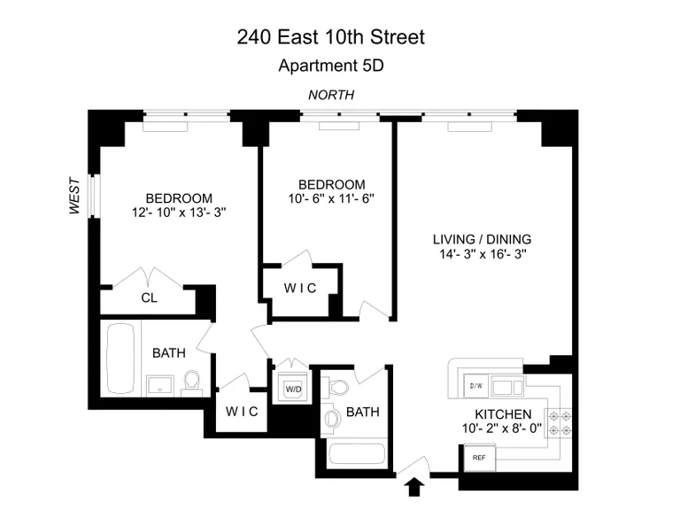 240 East 10th Street, 5D | floorplan | View 7