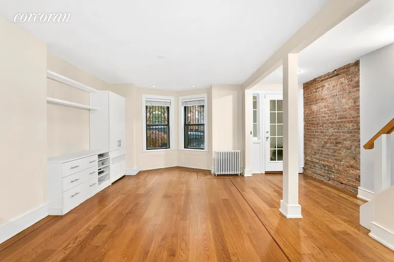 New York City Real Estate | View 274 12th Street | Garden Level Living Area with Second Kitchen | View 7