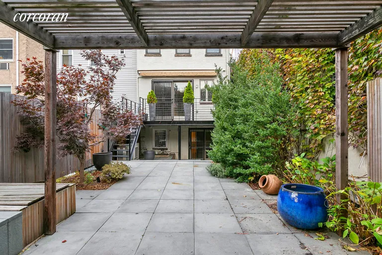 New York City Real Estate | View 274 12th Street | Private Outdoor Space with Pergola | View 11