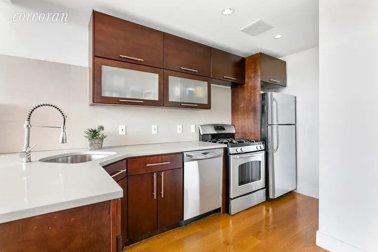 New York City Real Estate | View 727 Dean Street, 3R | Large kitchen area. Stainless steel appliances | View 3