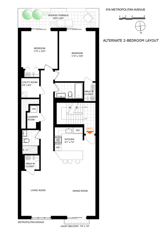 976 Metropolitan Avenue, PH | floorplan | View 9