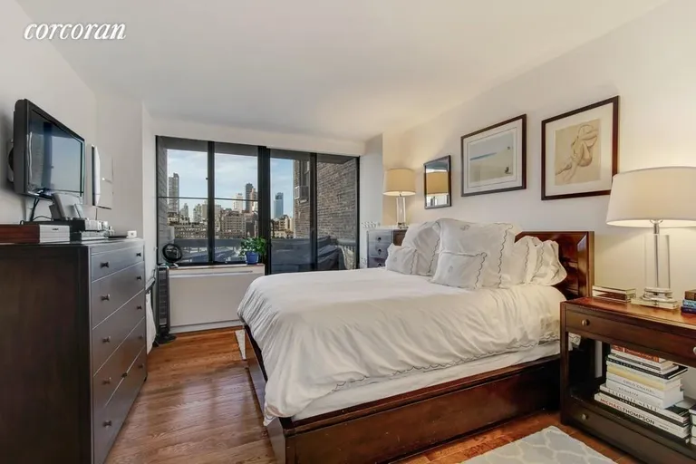 New York City Real Estate | View 130 West 79th Street, 9F | Balcony, WIC, and en suite master bath | View 3