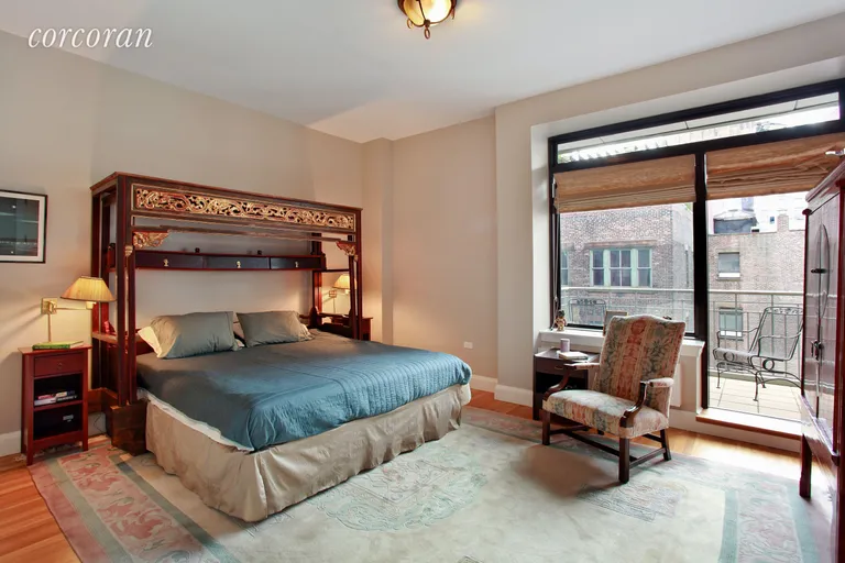 New York City Real Estate | View 124 Hudson Street, 6D | Master Bedroom with balcony | View 6