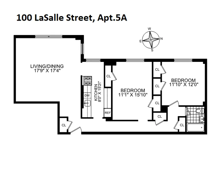 100 La Salle Street, 5A | floorplan | View 9