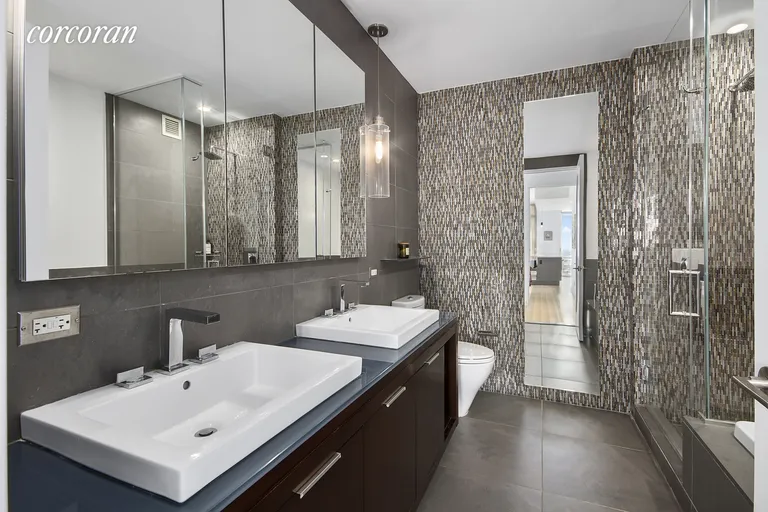 New York City Real Estate | View 22 North 6th Street, PH1E | SPA-LIKE EN SUITE MASTER BATHROOM WITH DUAL SINKS | View 3