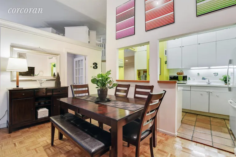 New York City Real Estate | View 423 Atlantic Avenue, 1B | Dining Area & Kitchen | View 3