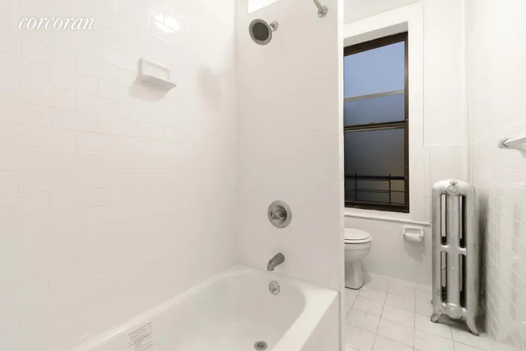 New York City Real Estate | View 384 Park Place, 3 | Renovated light and bright bath with subway tile | View 5