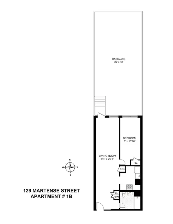 129 Martense Street, 1B | floorplan | View 1
