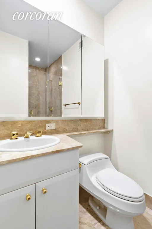 New York City Real Estate | View 845 United Nations Plaza, 53E | 2nd Bathroom with Shower | View 11