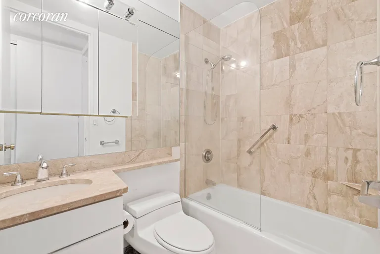 New York City Real Estate | View 393 West 49th Street, 4R | En-suite Master Bathroom | View 6