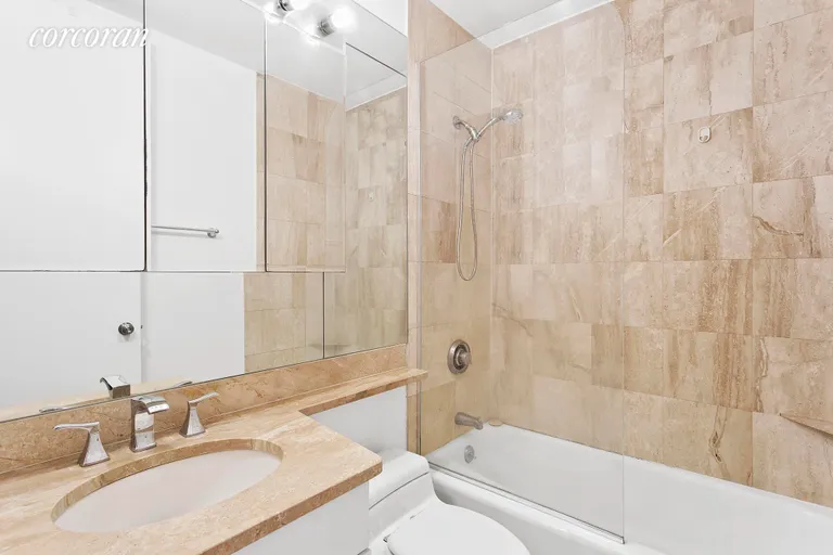 New York City Real Estate | View 393 West 49th Street, 4R | Second full bathroom | View 7