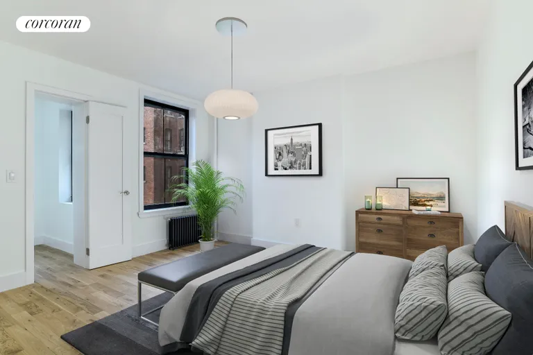 New York City Real Estate | View 140 Warren Street, 3B | Master Bedroom (Virtually Staged) | View 4