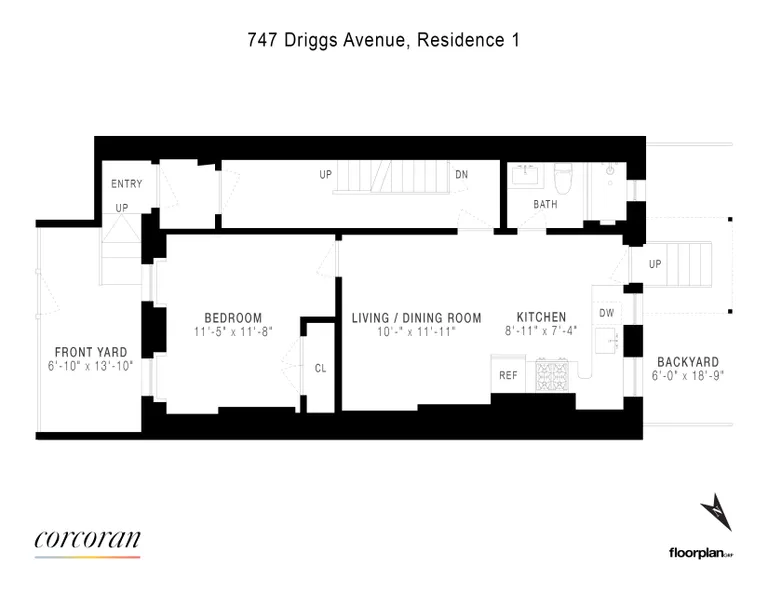 748 Driggs Avenue, 1 | floorplan | View 7