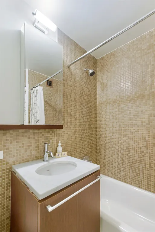 New York City Real Estate | View 100 West 93rd Street, 25E | Bathroom with separate dressing area | View 6