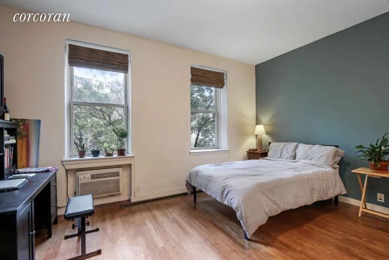 New York City Real Estate | View 158 West 94th Street, 2F | Large windows facing tree lined block with AC | View 2