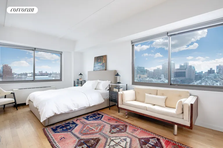 New York City Real Estate | View 240 East 10th Street, 10A | Master Bedroom
East & South Light & Views | View 4