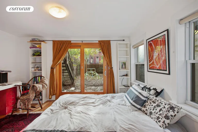 New York City Real Estate | View 404 Dean Street, 1 | Bedroom w/ garden access | View 4